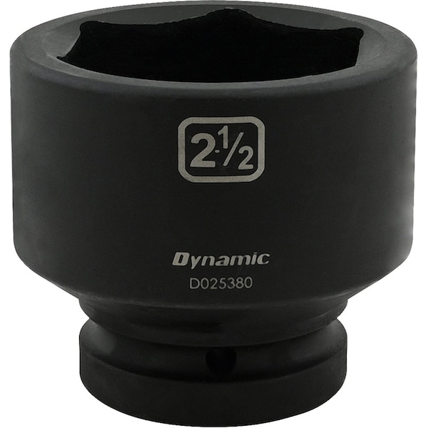 1" Drive Standard Socket, Black Phosphate, Tools 2-1/2" X 1" Drive, 6 Point Standard Length